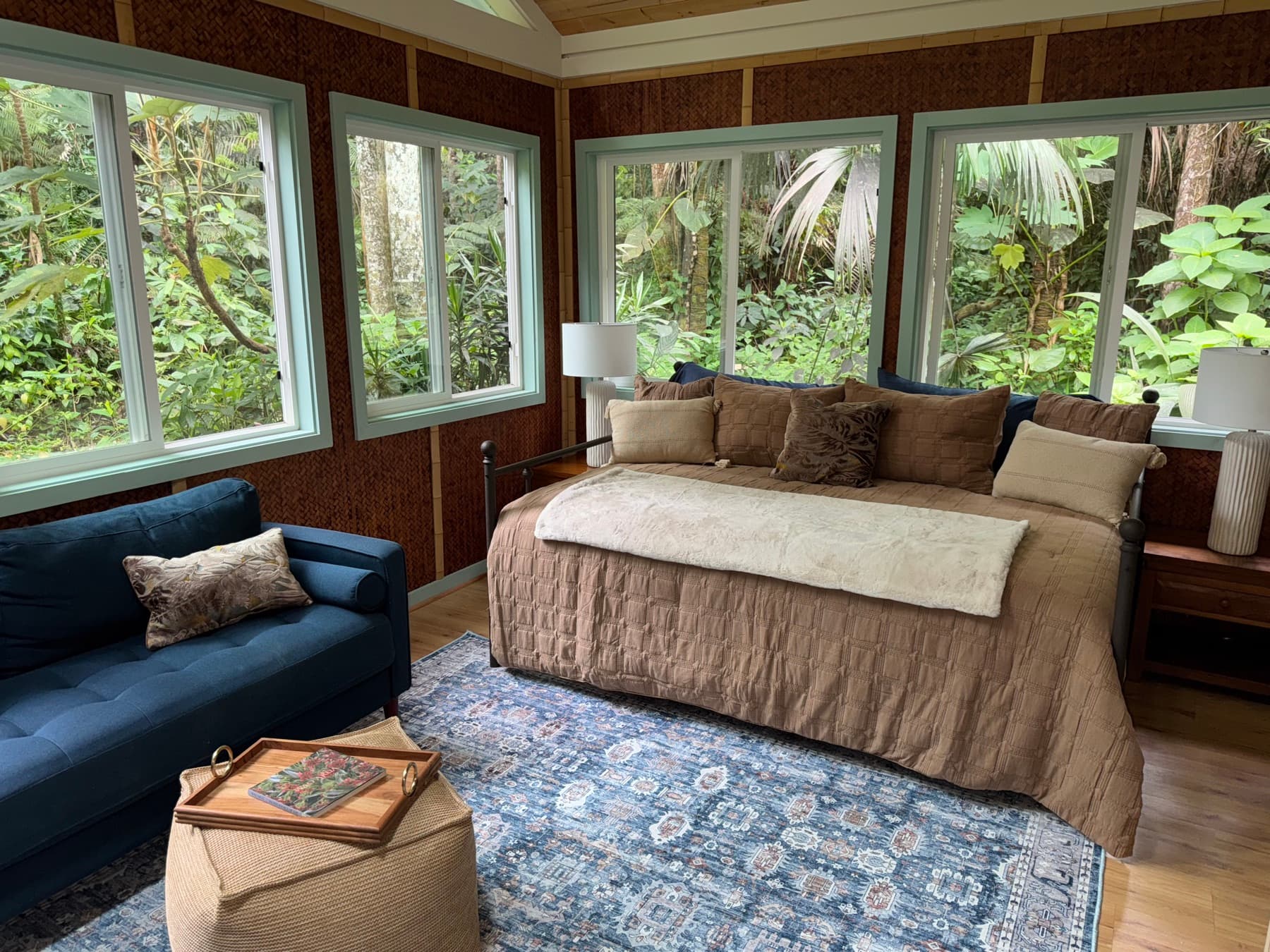 Retreat spaces at the Kona Cloud Forest Sanctuary