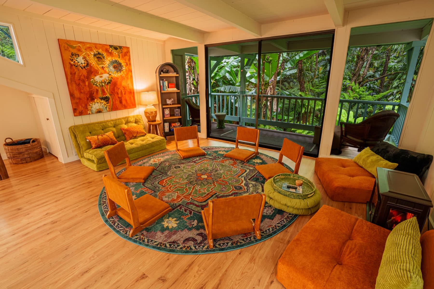 Retreat spaces at the Kona Cloud Forest Sanctuary