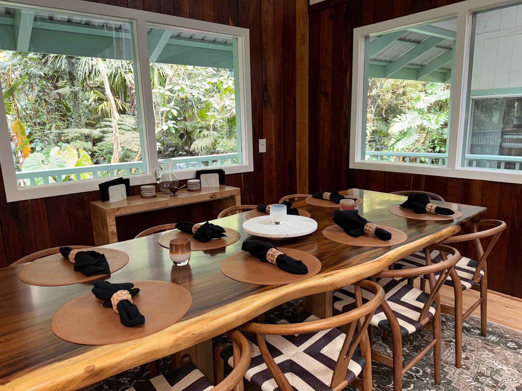 Retreat spaces at the Kona Cloud Forest Sanctuary